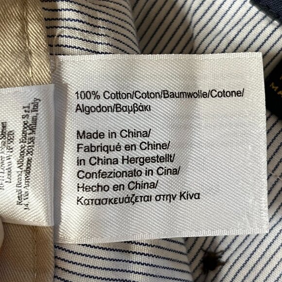 Brooks Brothers 346 Men's Chinos Pants 40x31.5 Flat Front Beige Khaki Cotton - Picture 6 of 10